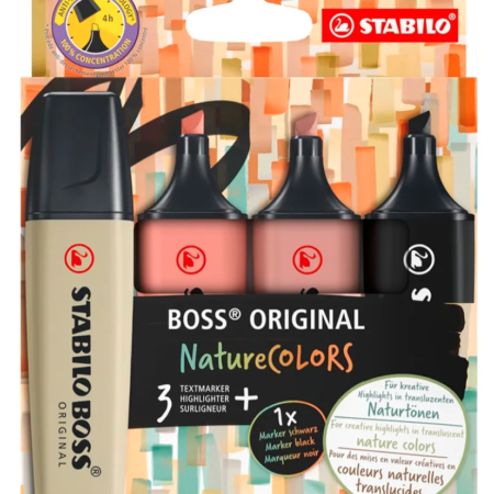 STABILO RESALTADOR BOSS 4PC